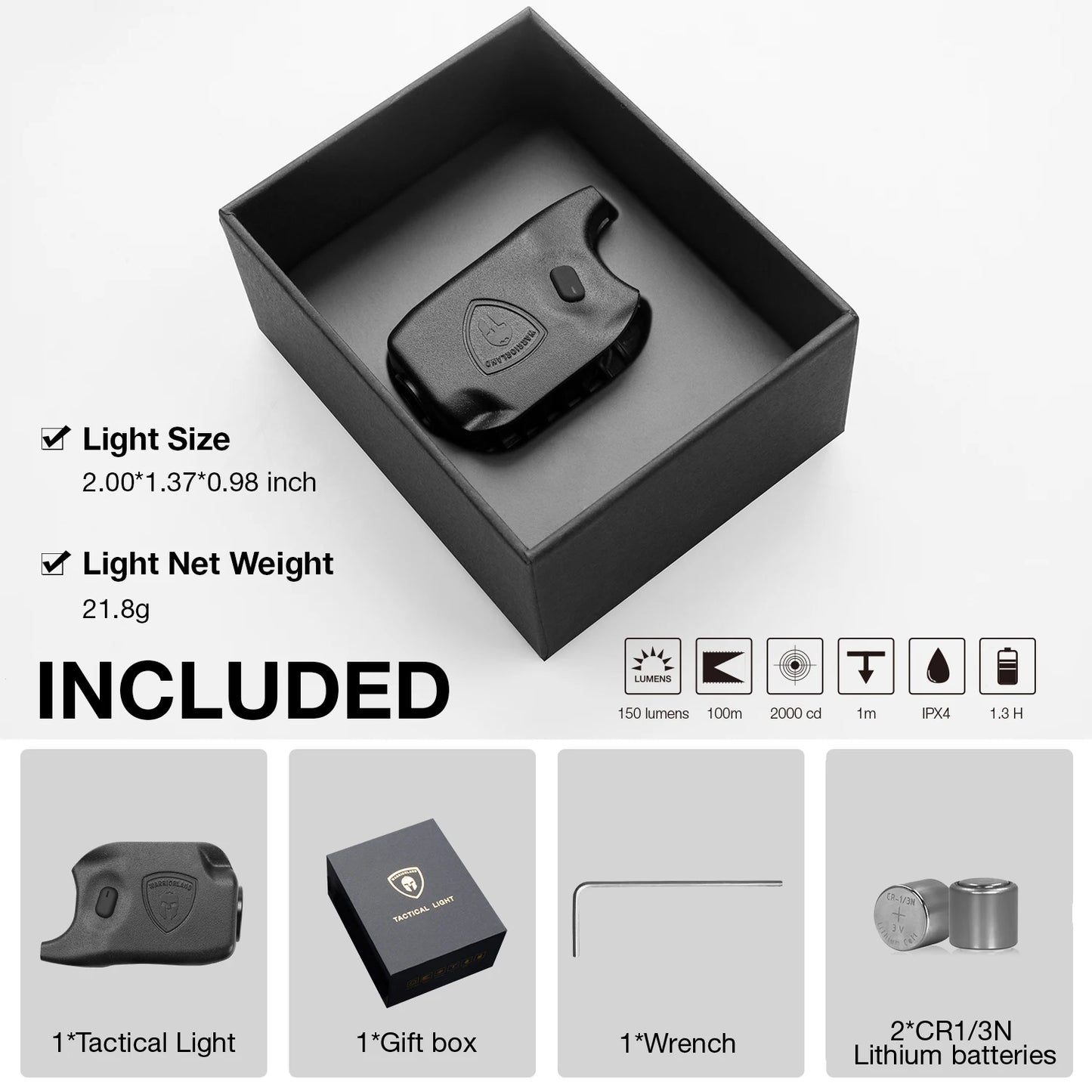 150 Lumens Handgun Flashlight Various Models