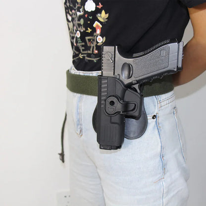 Tactical Belt Gun Holster Left Right Handgun Thigh Holster for Glock 17 18 19 22 23 26 31 44