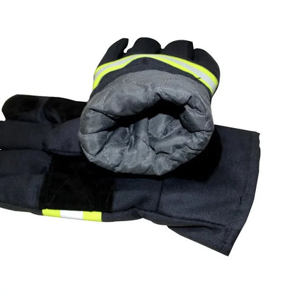 Fireproof Safety Gloves Black Reflective