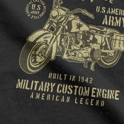 Army Retro Motorcycle T-Shirt