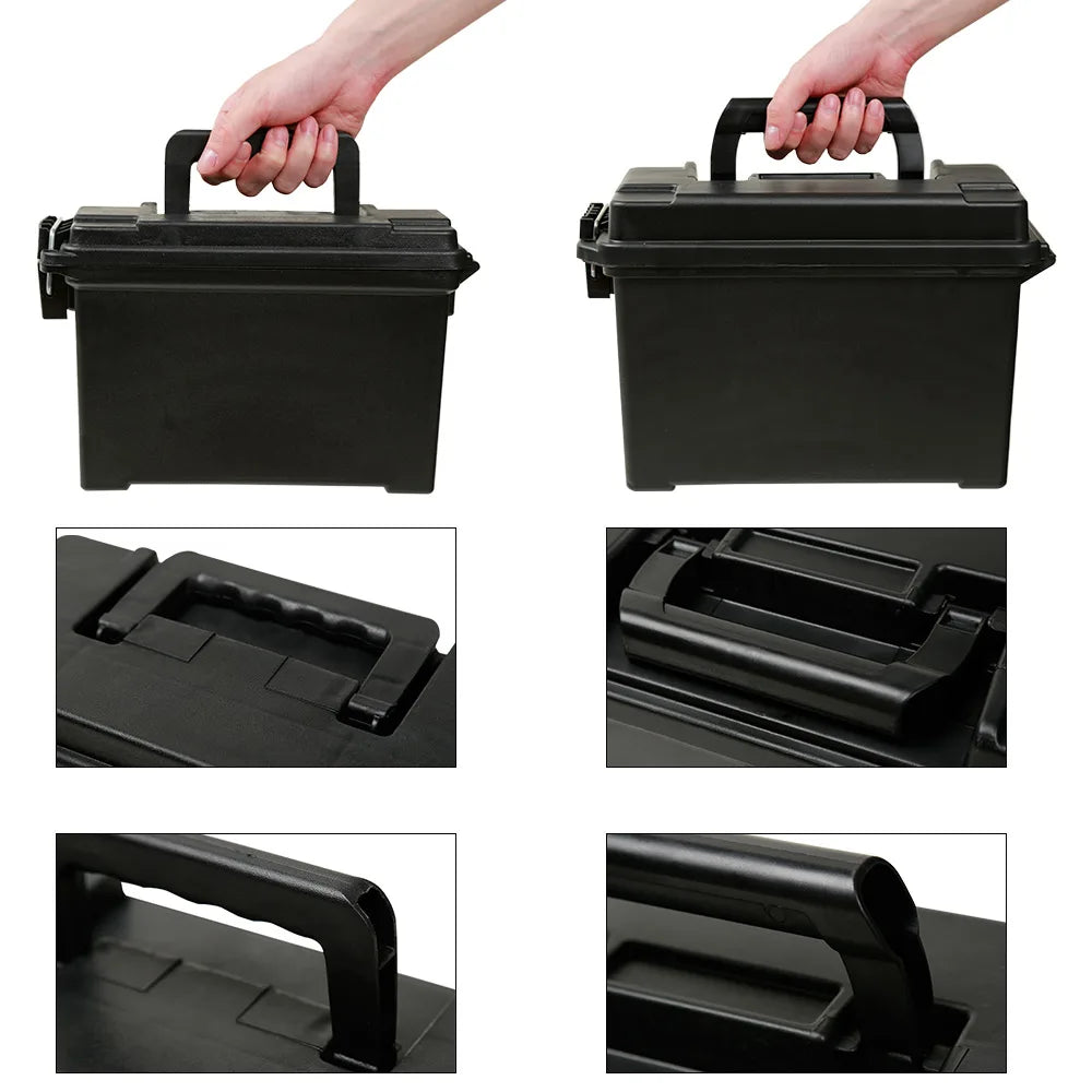 Plastic Ammo Box Storage Military Style 30/50 Ammo