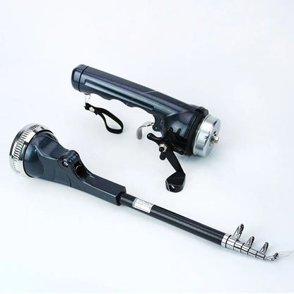 Foldable Fishing Rod Telescopic Reel Combo with Fishing Line