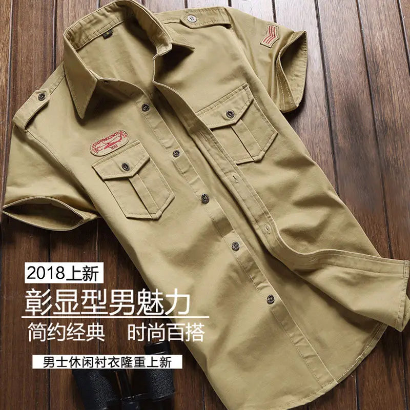 Military Shirt Men Tactical Short sleeve Summer