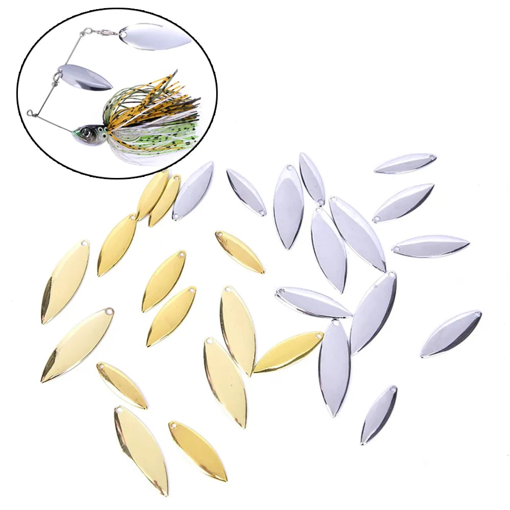 20pcs Bass Smooth Nickel Rotate Sequin Blades