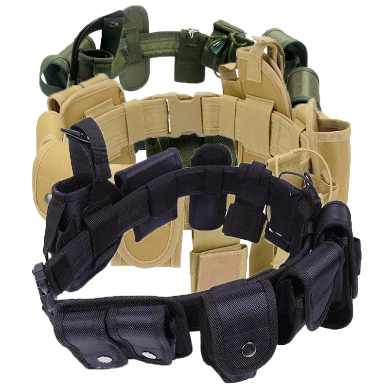 Tactical Military Security Belts Police Guard Outdoor Multifunctional SWAT