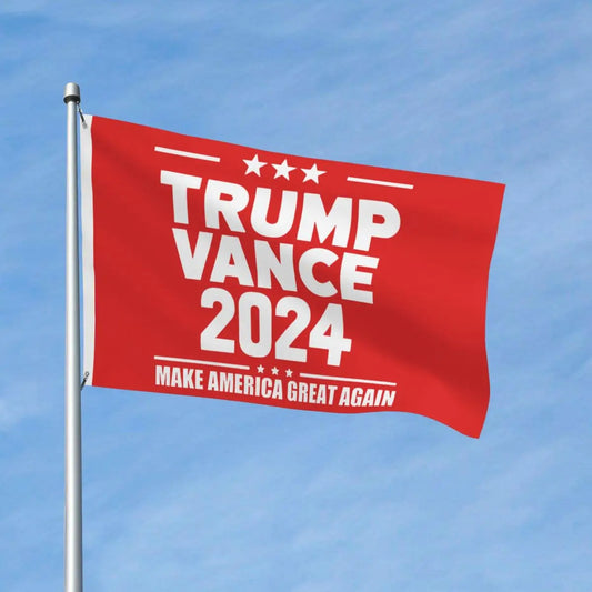 Trump Vance 2024 Election Flag Double Sided Indoor Outdoor Banner Polyester