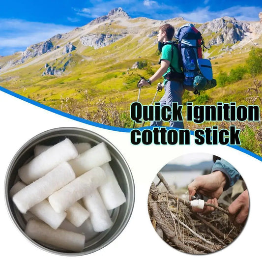Outdoor Camping Paraffin Swab Survival Fire Starting