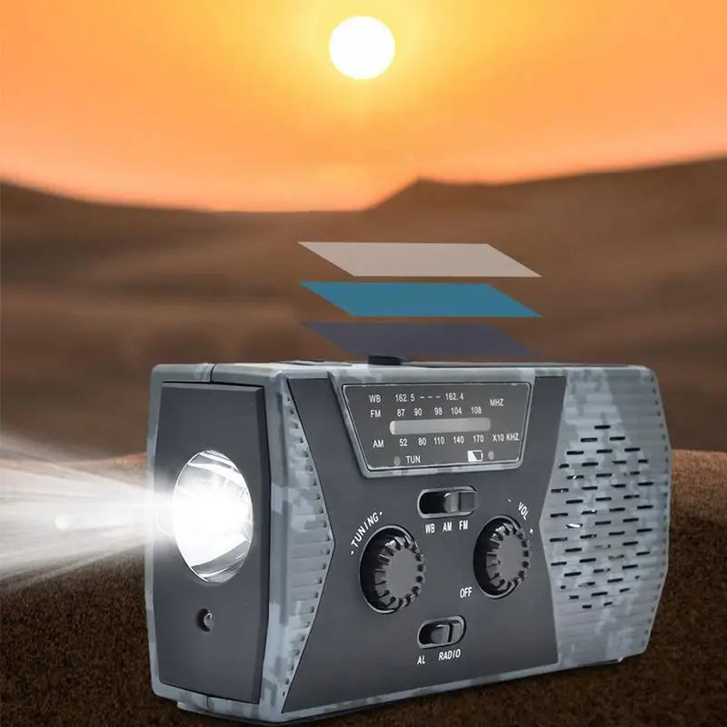 Emergency Weather Radio Hand Crank Solar