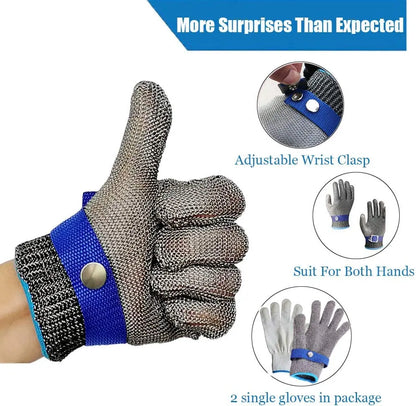 Cut Resistant Glove Stainless Steel Mesh