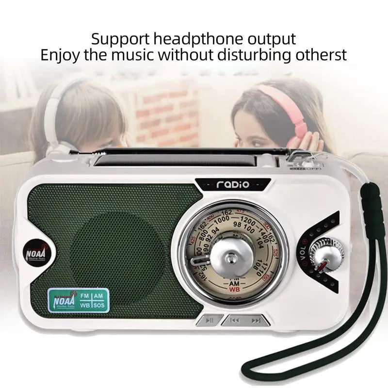 Solar Hand Crank Radio 3600mAh