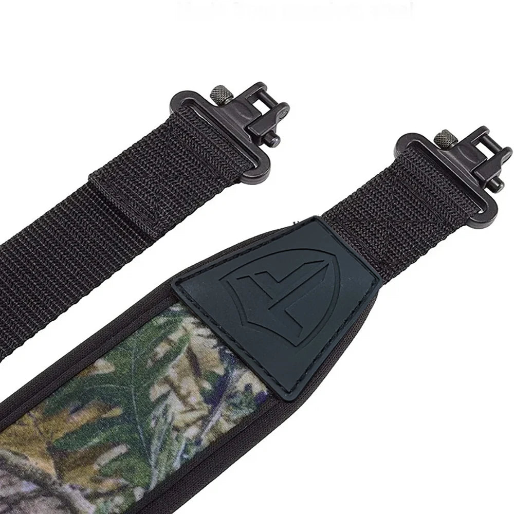 Tactical Two Point Rifle Sling with Swivels Durable Shoulder Padded Strap