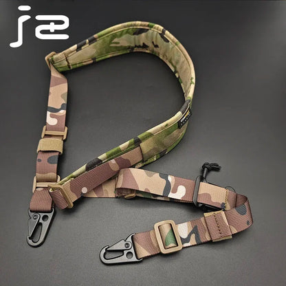 Tactical Rifle Sling Multi-Functional Modular Strap Removable 2 Point / 1 Point 2.25"