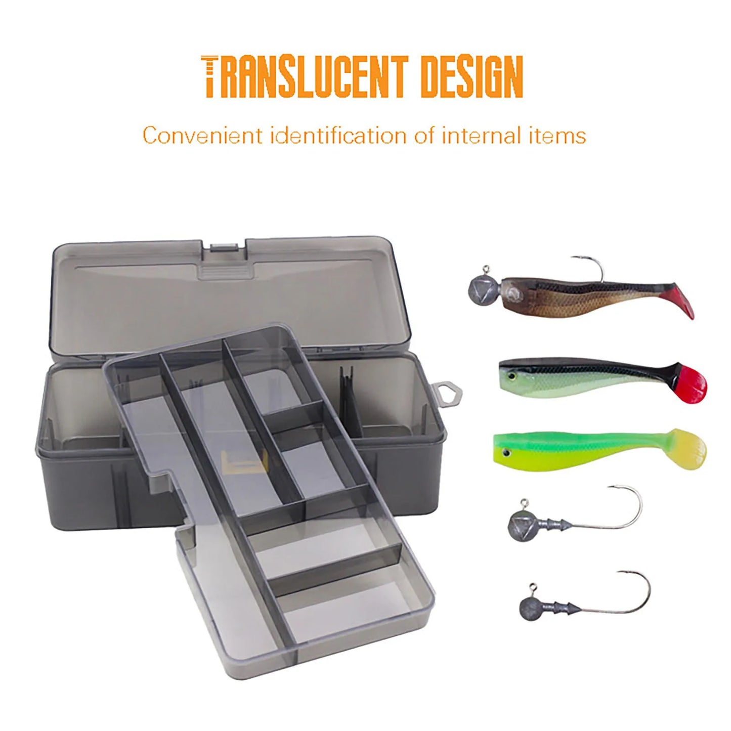 Transparent Fishing Tackle Box