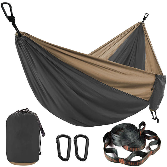 Parachute Hammock with Hammock straps and Black carabine Double Person
