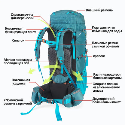Naturehike Backpack 55L 65L Mans Backpack Professional Hiking Bag Suspension System Travel Backpack  Military Tactical Backpacks