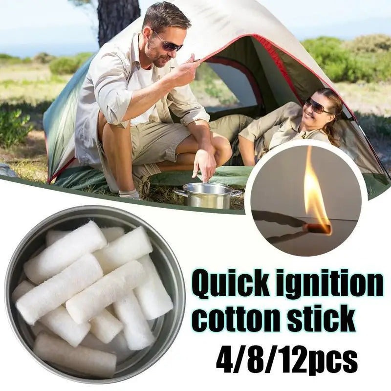 Outdoor Camping Paraffin Swab Survival Fire Starting