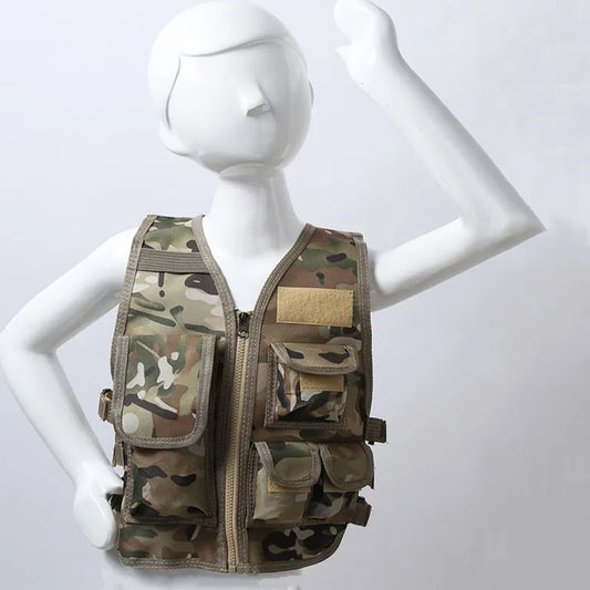 Military Kids Camo Tactical Army Vest