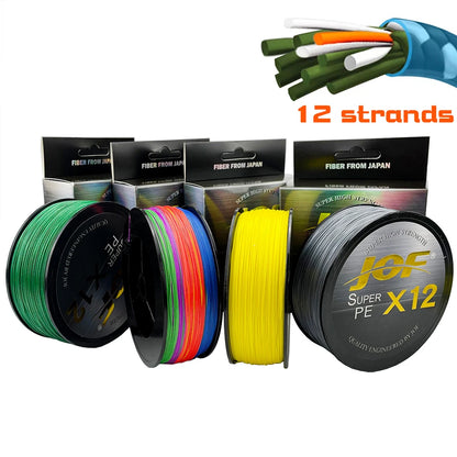 Upgraded Braided Fishing Lines Super Strong 12-strand Multifilament PE Line