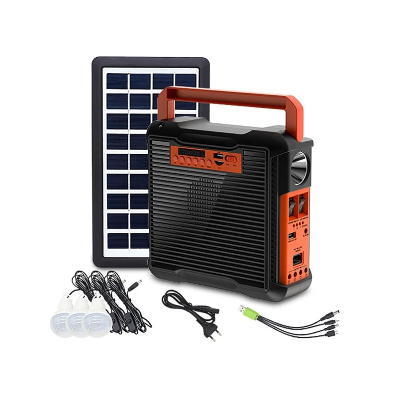 Solar Power Panel Generator Kit with Radio