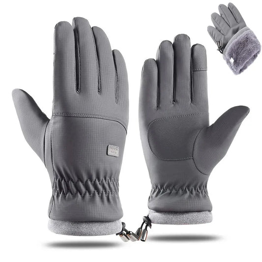 Men Warm Gloves Winter Windproof Finger Gloves Non-Slip