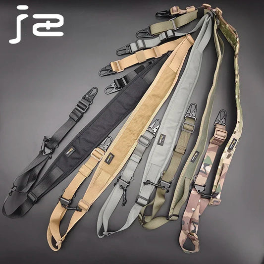 Tactical Rifle Sling Multi-Functional Modular Strap Removable 2 Point / 1 Point 2.25"