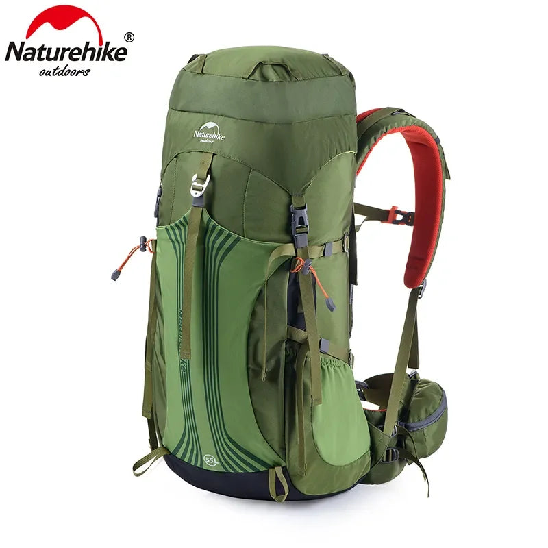 Naturehike Backpack 55L 65L Mans Backpack Professional Hiking Bag Suspension System Travel Backpack  Military Tactical Backpacks