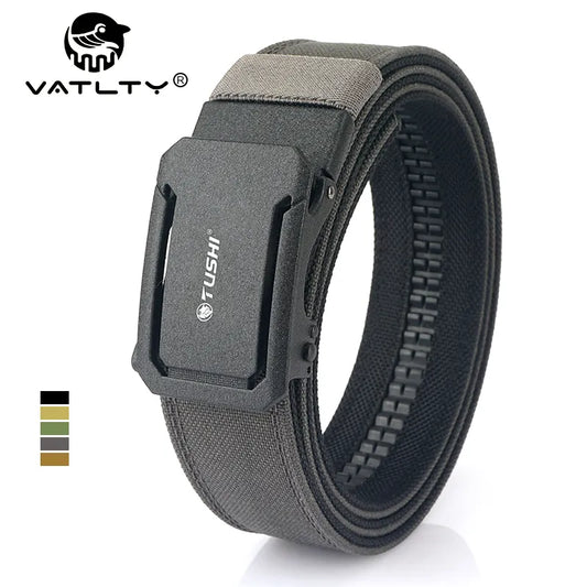 New Military Belt for Men Sturdy Nylon Metal Automatic Buckle