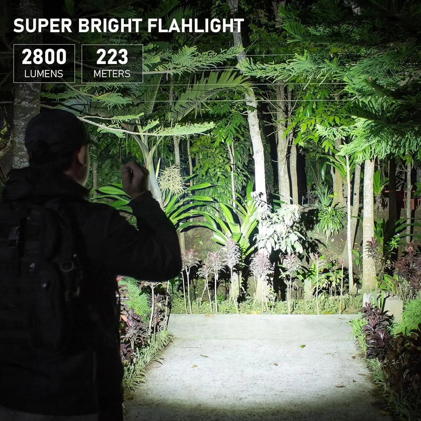 S2800Lm Rechargeable Flashlight