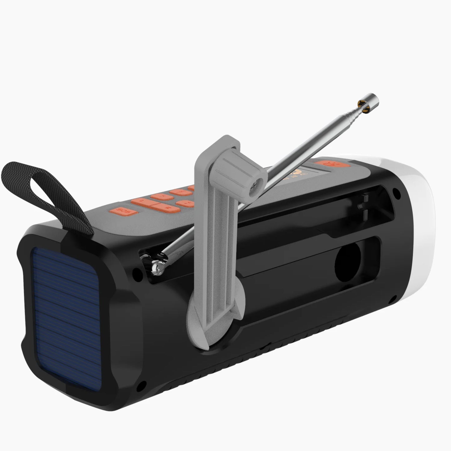 Radio Solar cell and Hand Crank Powered
