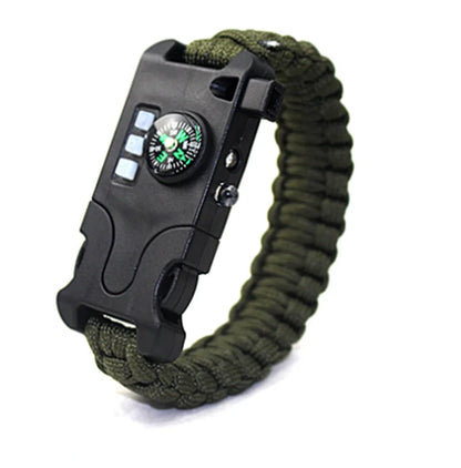 Laser Flashlight bracelet Survival Paracord Bracelet 7 in 1