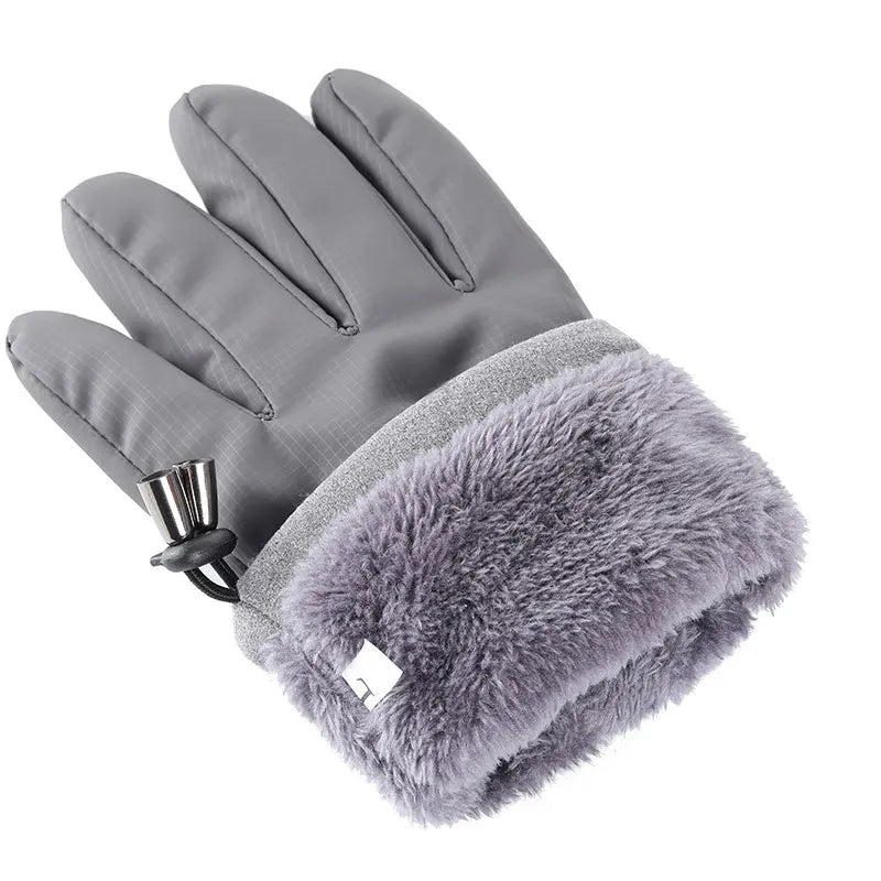 Men Warm Gloves Winter Windproof Finger Gloves Non-Slip