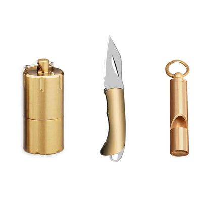 Mini Thumb Lighter and Knife Set Field Emergency