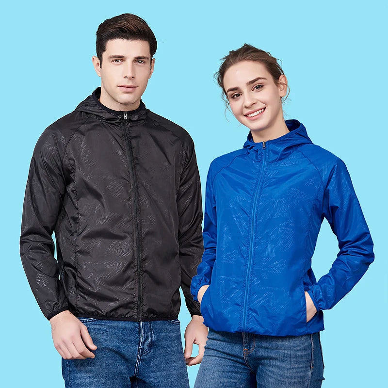 Unisex Hiking Jacket Men Women Waterproof Quick Dry