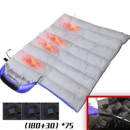 4Area USB Heated Winter Camping Sleeping Bags