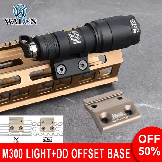 Offset Mount Tactical Flashlight