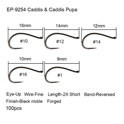 Competition Barbless Fly-Fishing Hook Tying Set