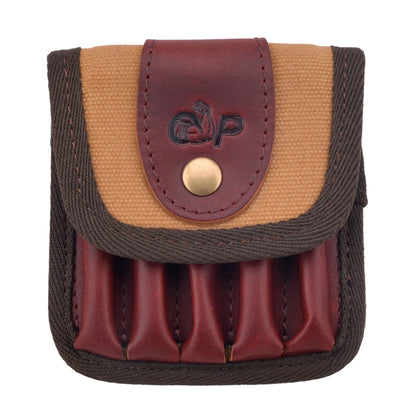 5 Round Leather Ammo Pouch