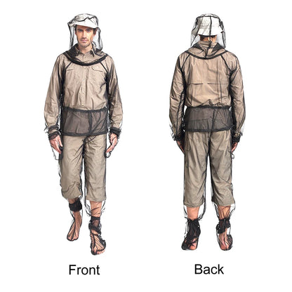 Outdoor Mesh Hooded Bug Suit Anti Mosquito