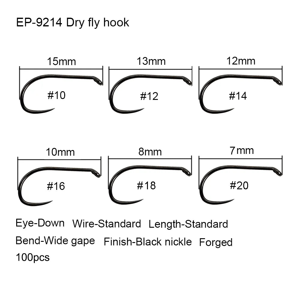 Competition Barbless Fly-Fishing Hook Tying Set