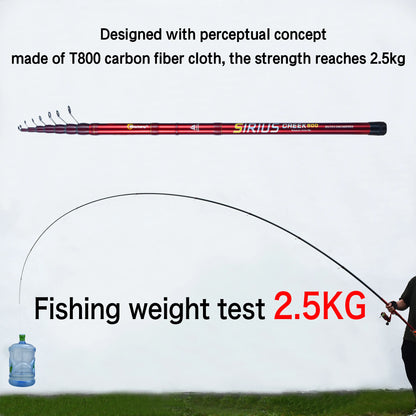 Telescopic Fishing Rod Carbon Spinning Float