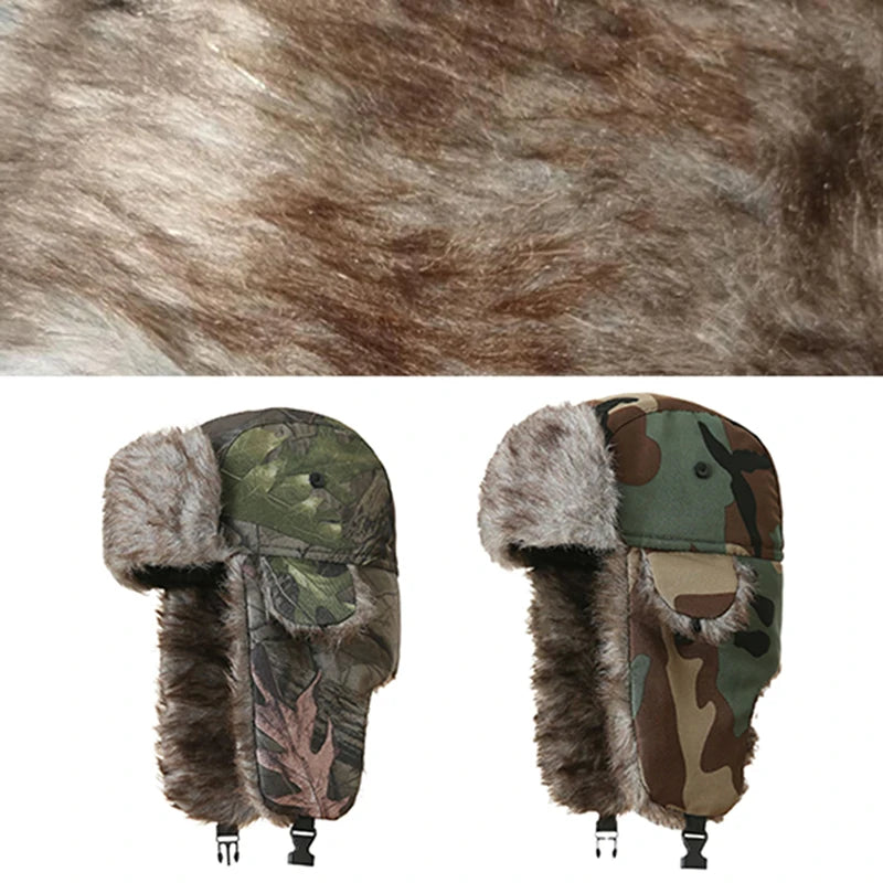 Men's Winter Camo Trapper Hats