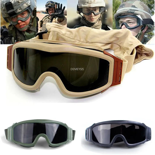 Military Tactical Goggles Shooting Glasses