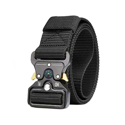 Men's Army Field Hunting Compass Tactical Belt, Multi-functional Combat